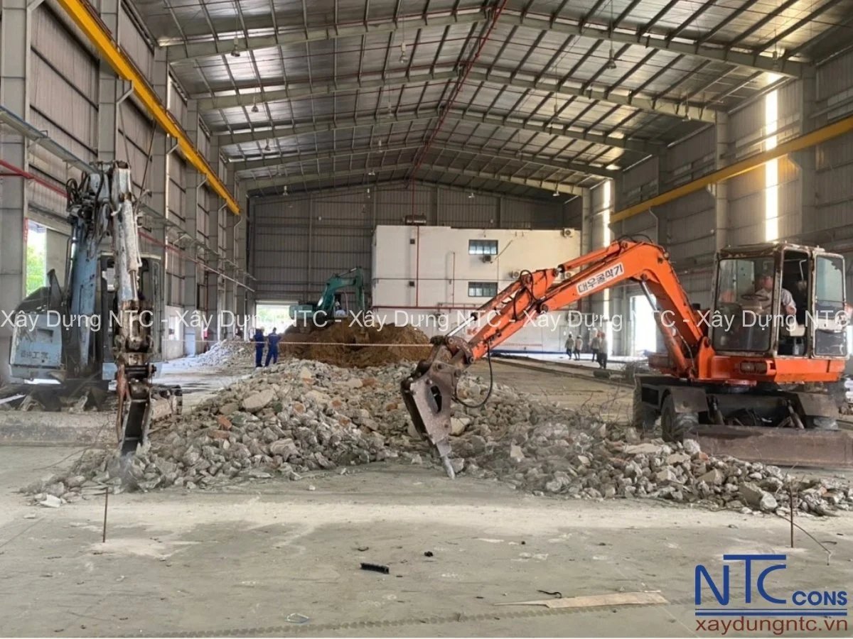 Chi phí nâng nền nhà xưởng theo m2 là bao nhiêu?
