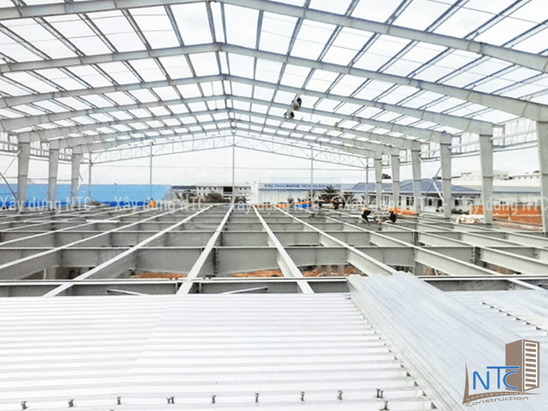 Thi công sơn chống cháy kết cấu thép nhà xưởng