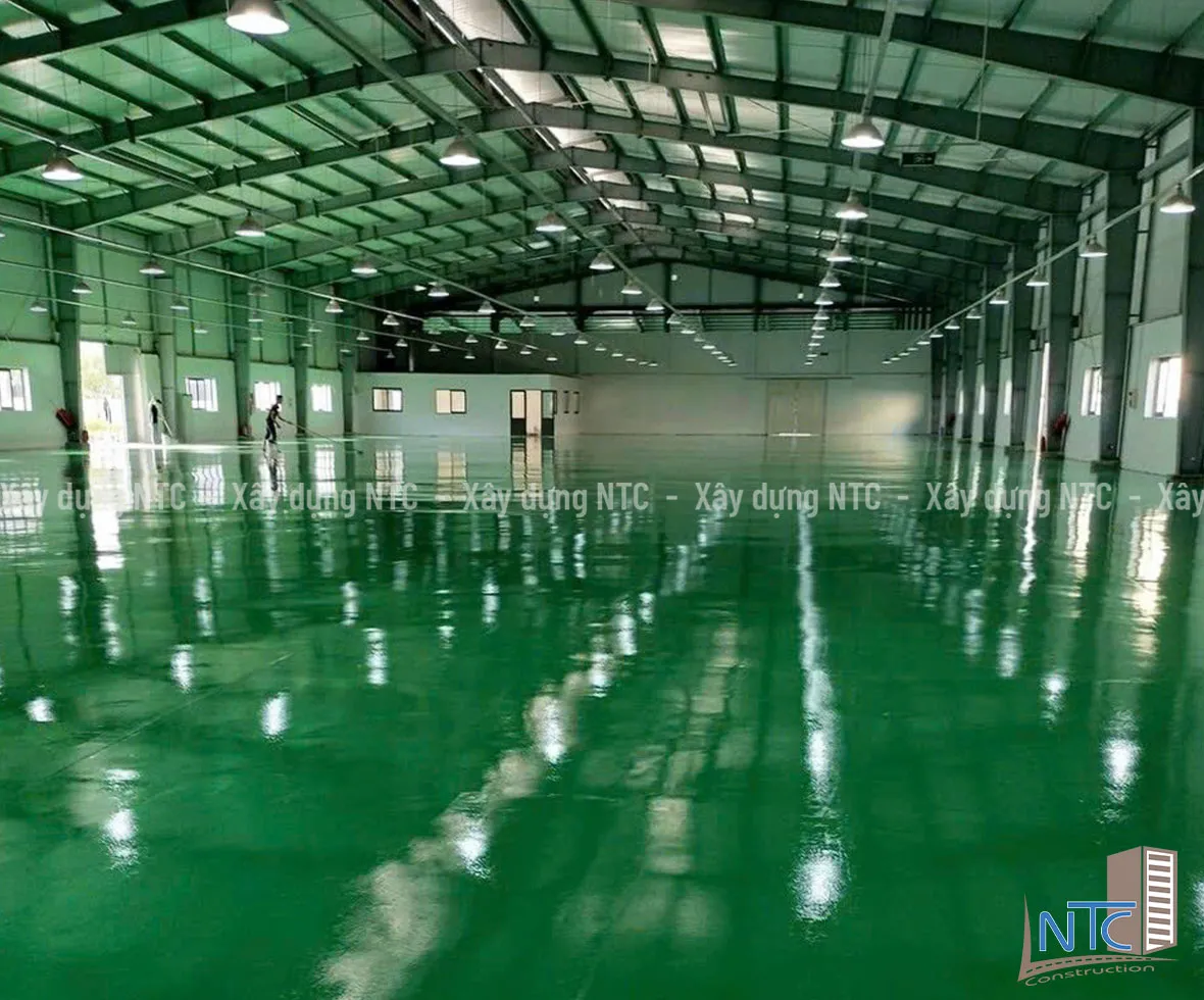 Sơn nền Epoxy Kho giấy Công ty Nhựa Duy Tân.