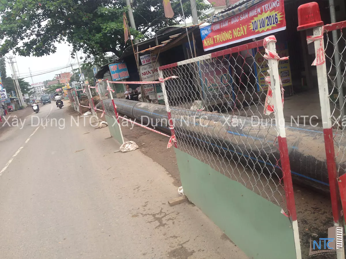 Thi công tuyến ống cấp nước D600 Đường Tỉnh Lộ 2 - Củ Chi, Tp. HCM