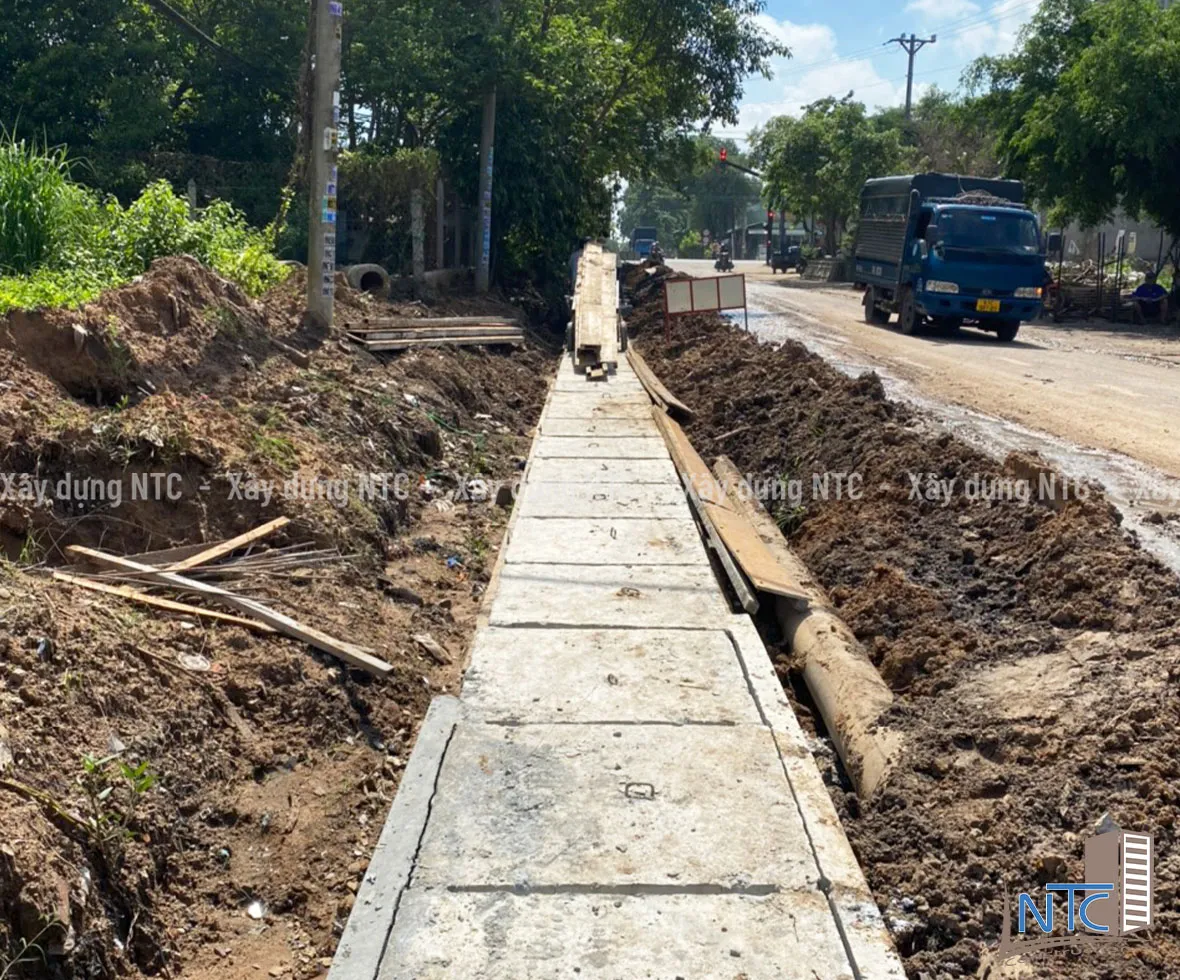 Thi công mương thoát nước - Bến Cát, Bình Dương