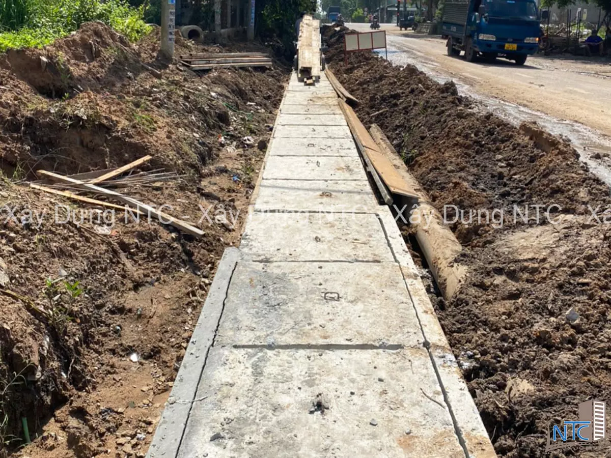 Thi công mương thoát nước - Bến Cát, Bình Dương