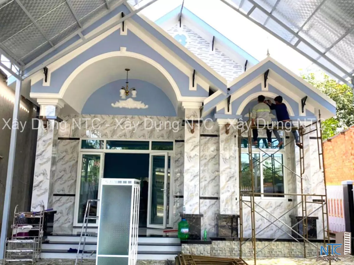 Thi công xây dựng nhà mái thái Chú Đào