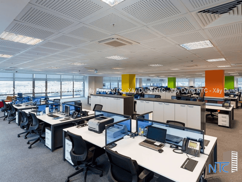 Thi công văn phòng trong nhà xưởng