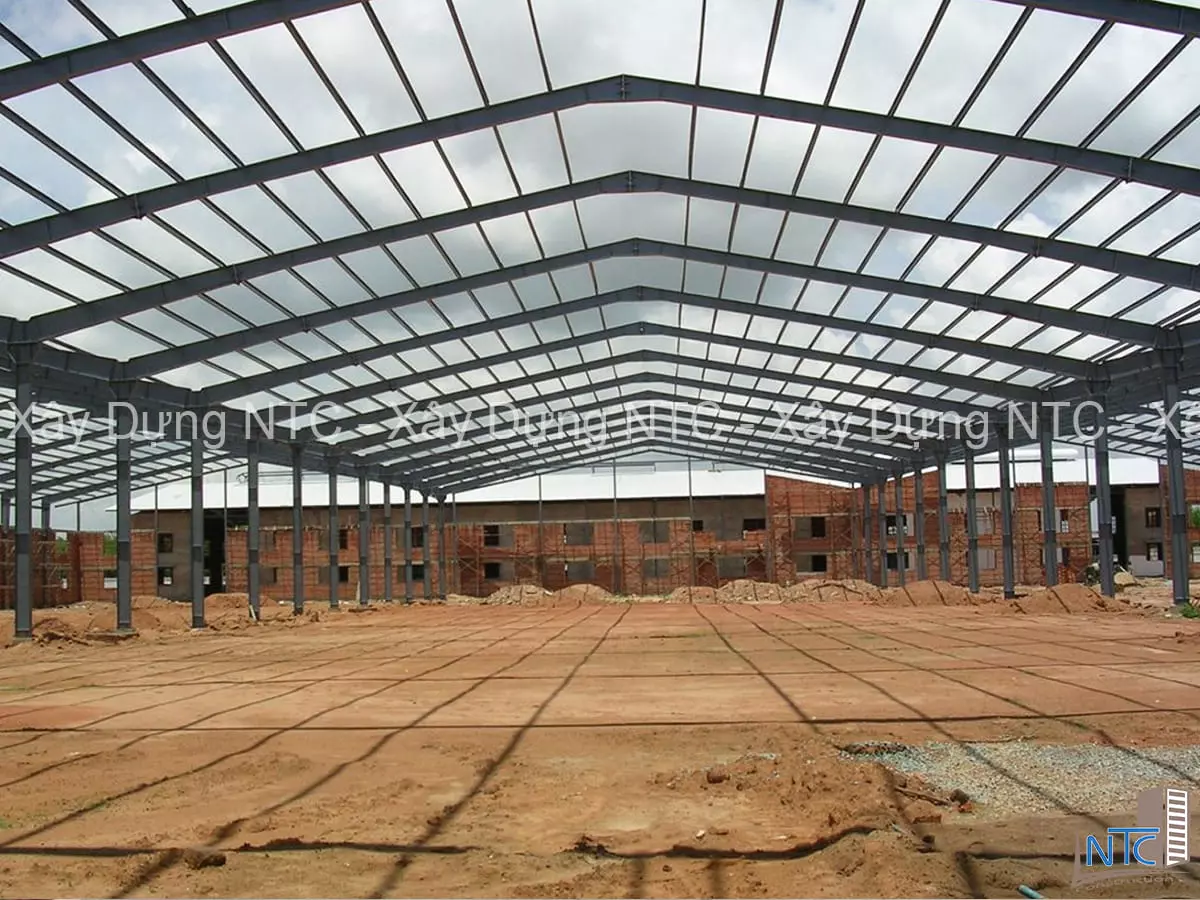 Thi công xây dựng nhà xưởng công ty Mai Nam Sơn