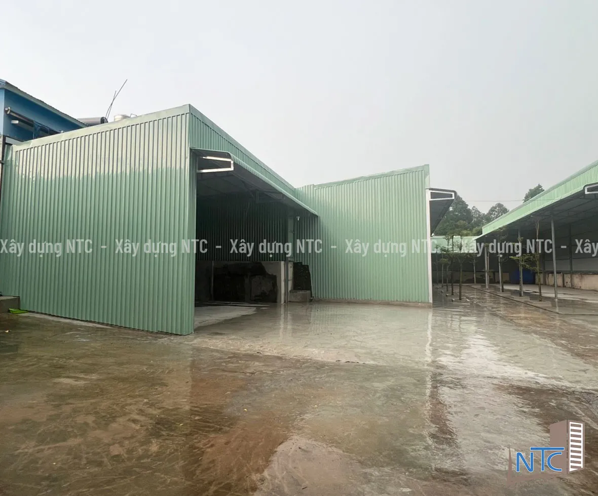 Xây dựng nhà xưởng chị Thu - Thủ Dầu Một, Bình Dương.