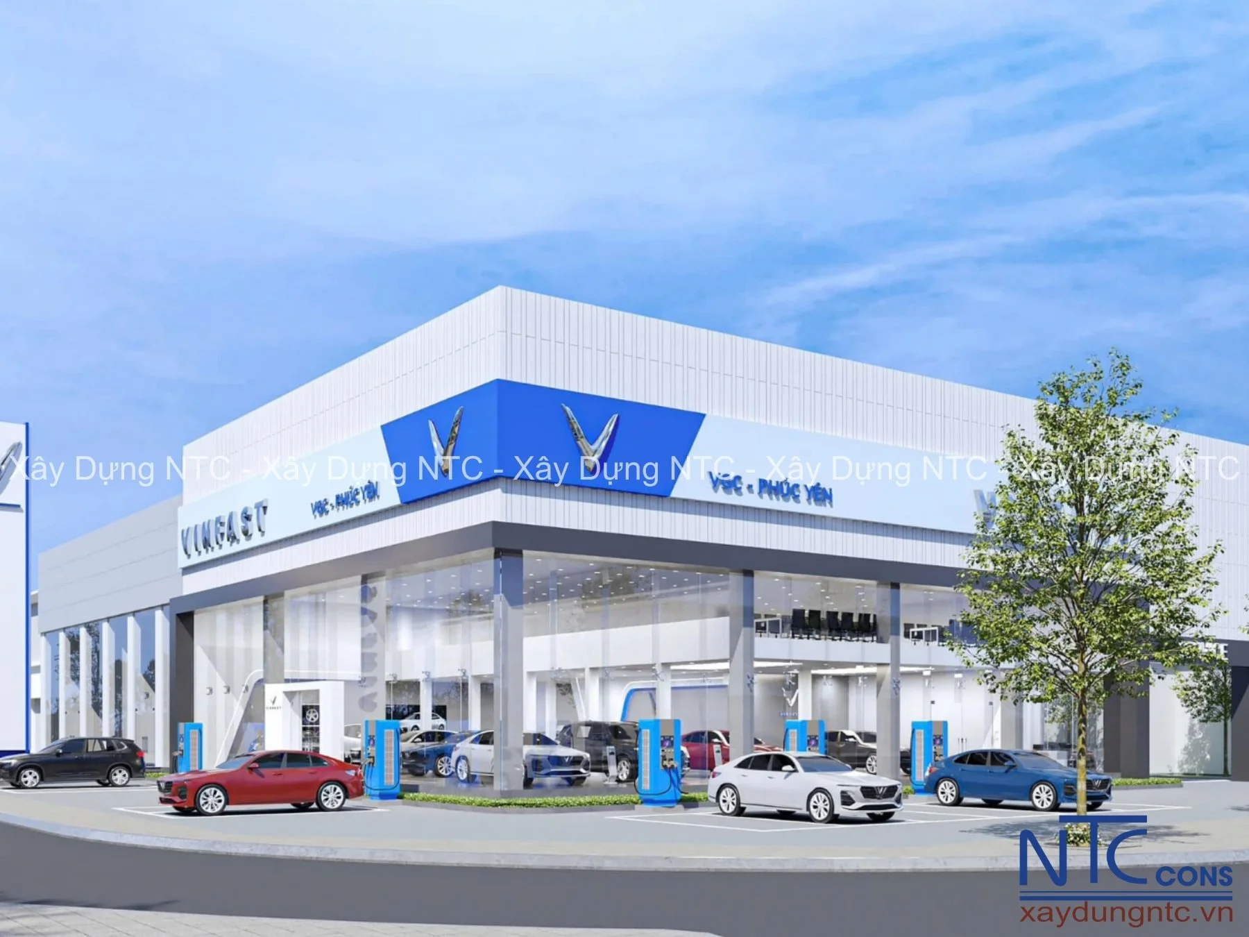 Các yếu tố ảnh hưởng đến chi phí làm showroom bằng nhà thép tiền chế