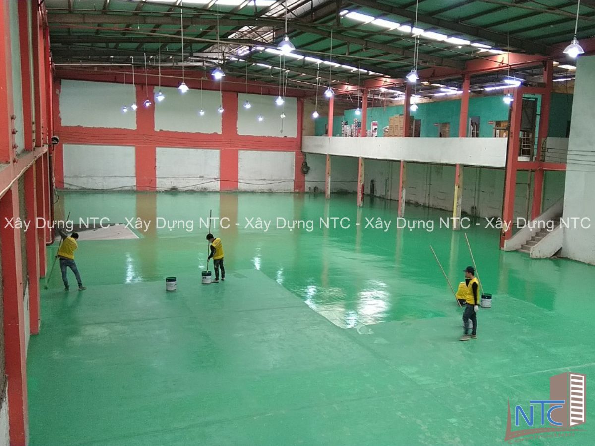 Quy trình sơn nhà xưởng của Xây dựng NTC