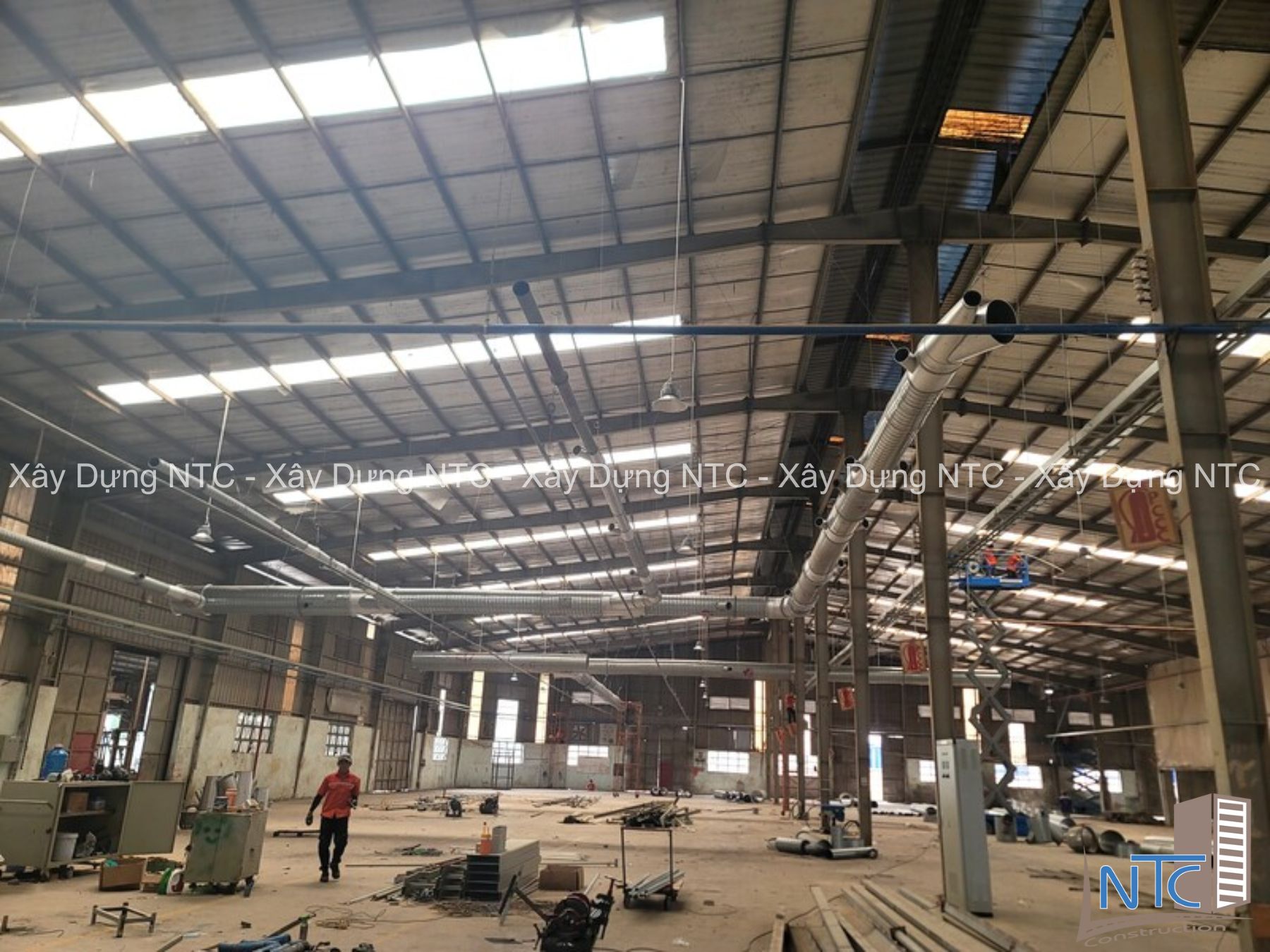 Quy trình thi công cải tạo nhà xưởng Bình Phước của Xây dựng NTC