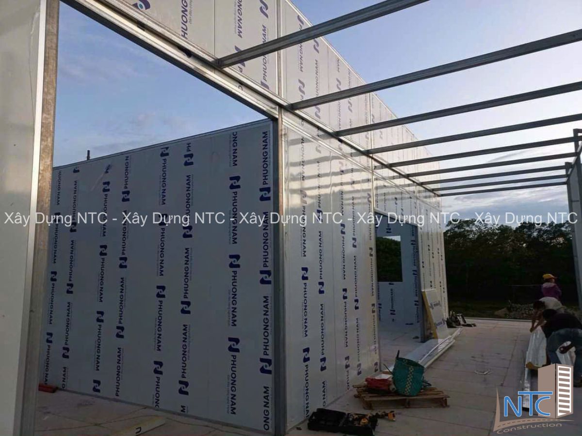Quy trình thi công lắp dựng tấm panel của Xây dựng NTC