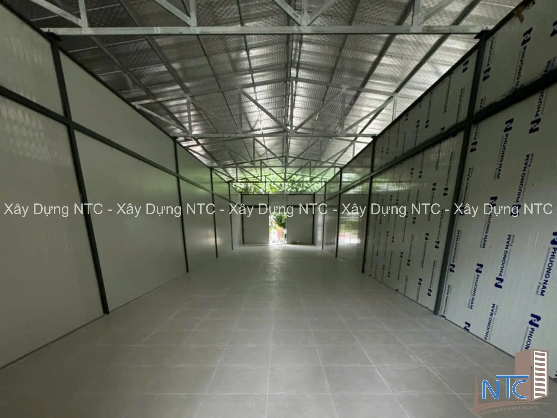 Quy trình thi công nhà thép tiền chế tại Hậu Giang do Xây Dựng NTC thực hiện