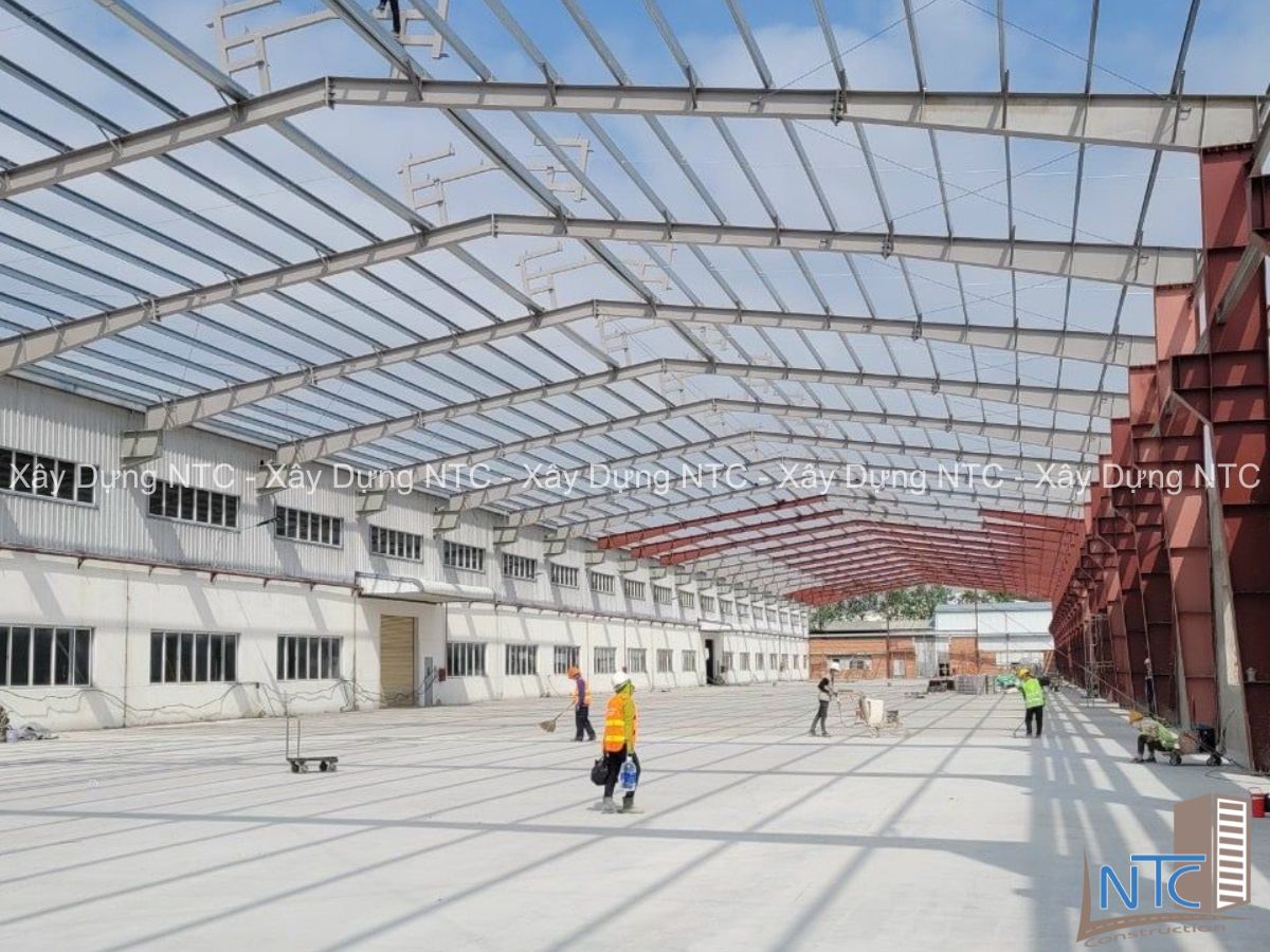 Quy trình xây dựng nhà thép tiền chế tại Bình Dương của Xây dựng NTC