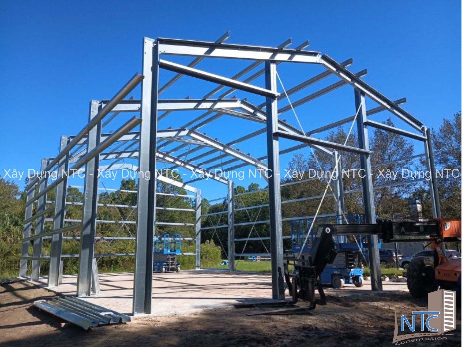 Quy trình xây dựng nhà thép tiền chế tại Bình Phước của Xây dựng NTC