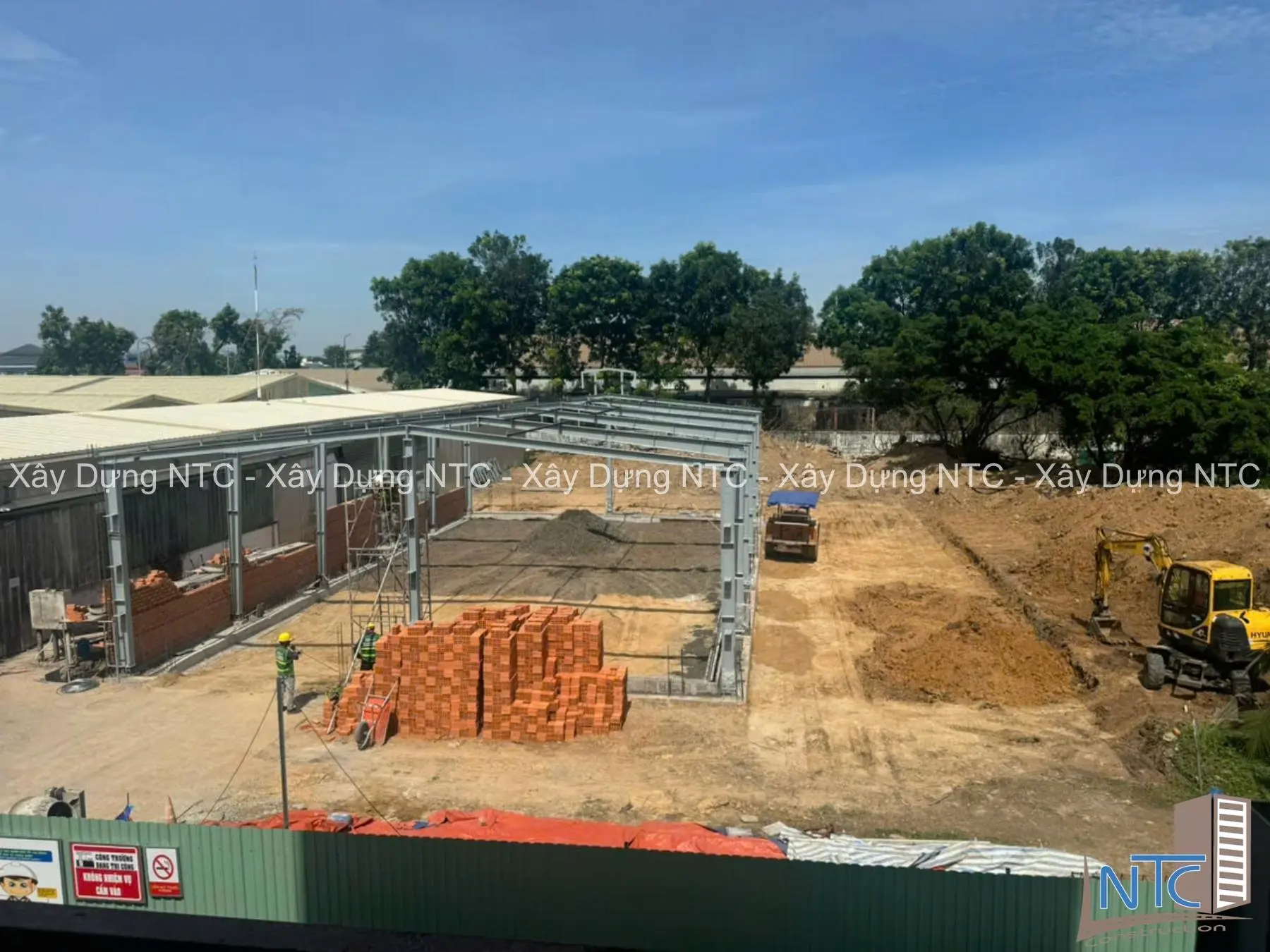 Quy trình xây dựng nhà xưởng chuyên nghiệp tại Bạc Liêu do Xây Dựng NTC thực hiện
