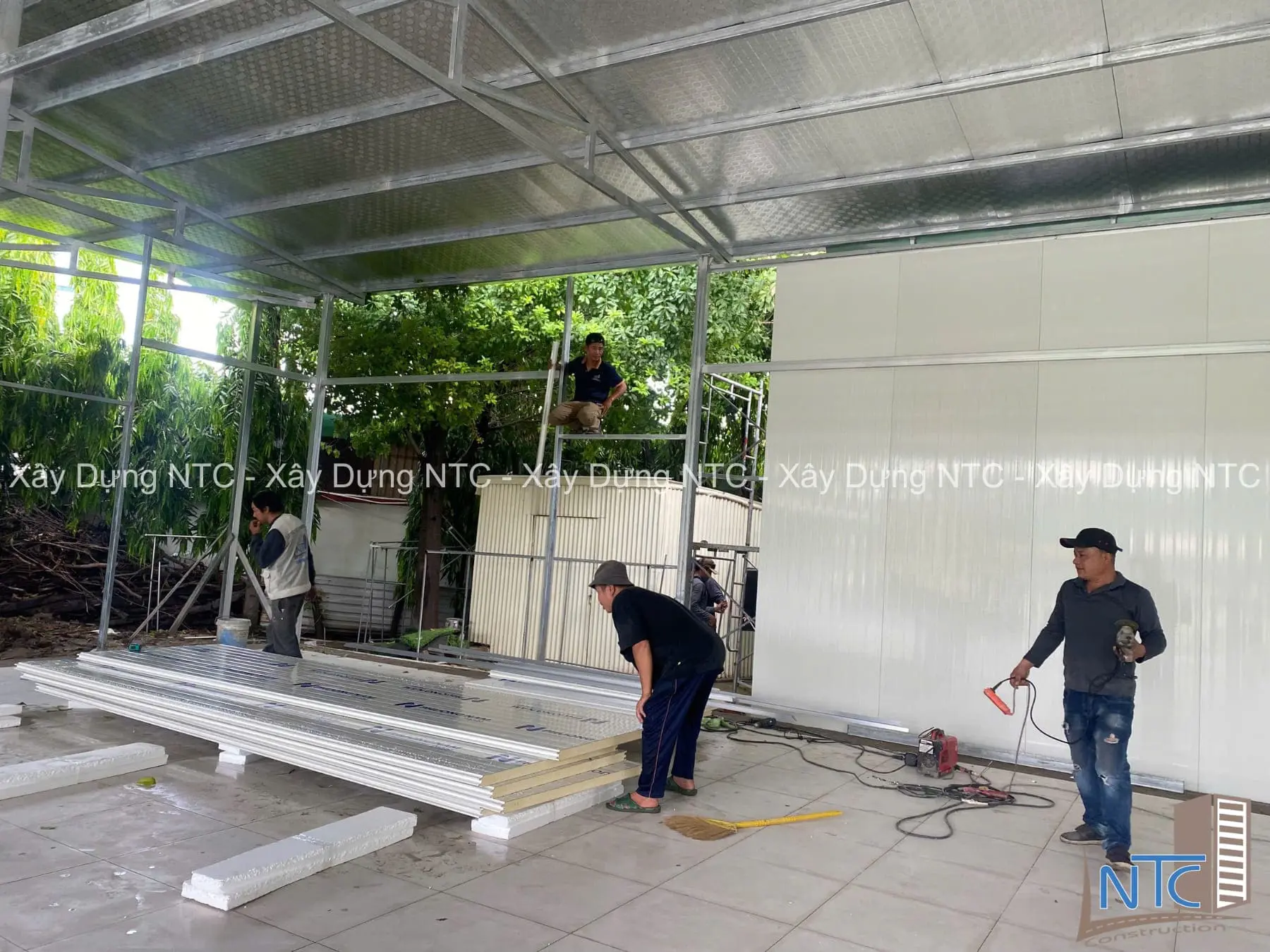 Quy trình xây dựng nhà xưởng tại Tiền Giang của Xây Dựng NTC