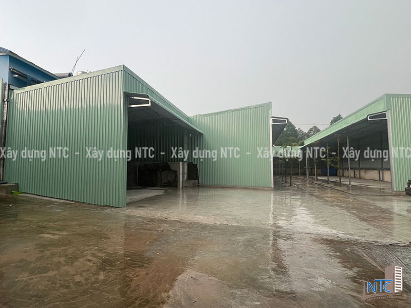 Công trình thi công nhà xưởng Bến Cát - Xây dựng NTC.