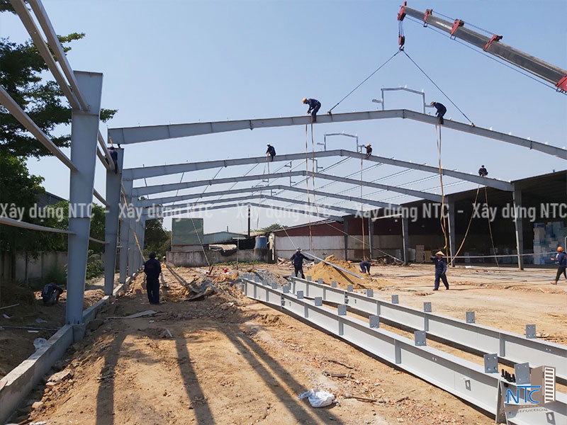 Thi công nhà xưởng Bến Cát