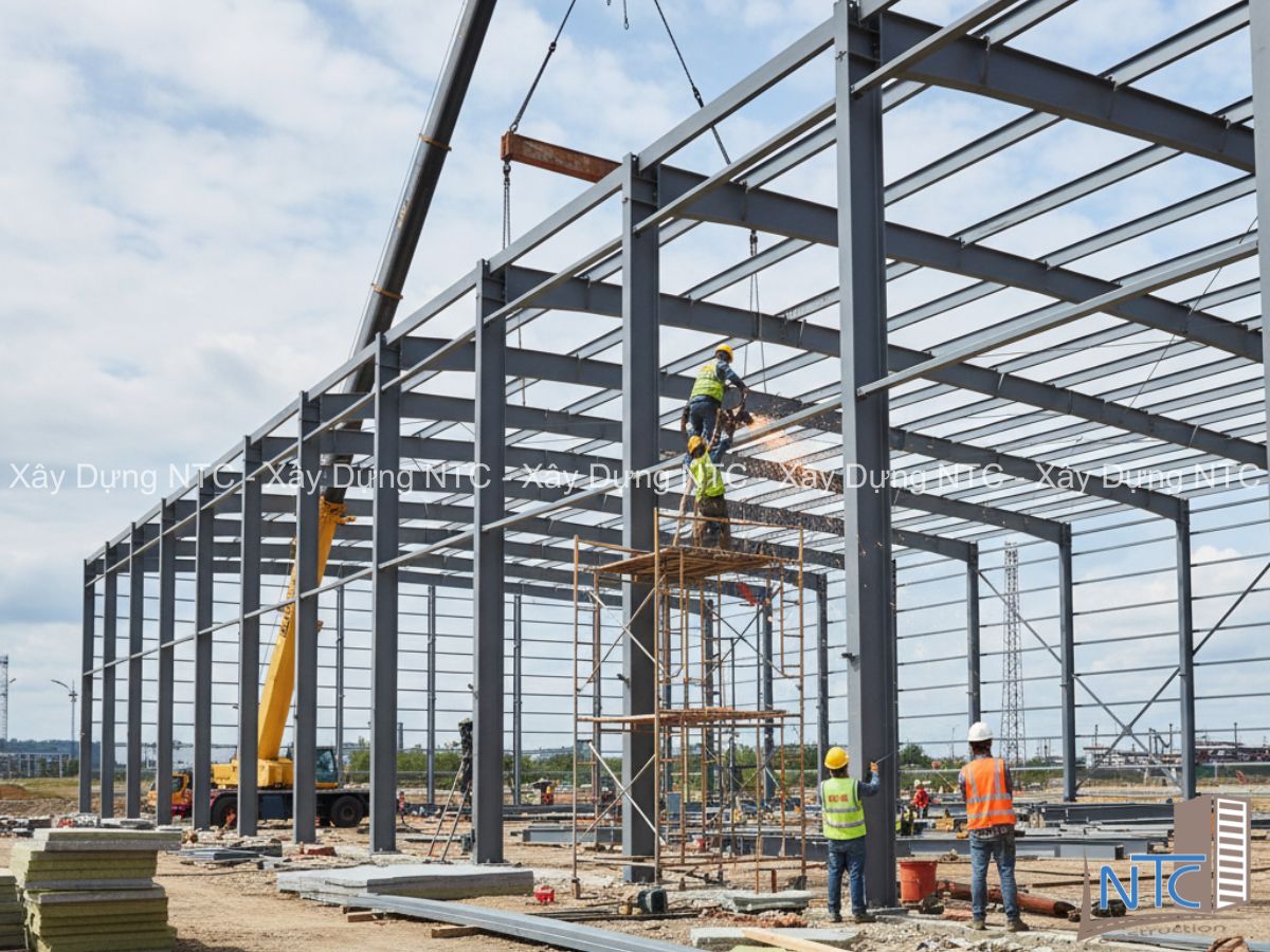 Ưu điểm khi chọn xây dựng nhà thép tiền chế tại Xây dựng NTC
