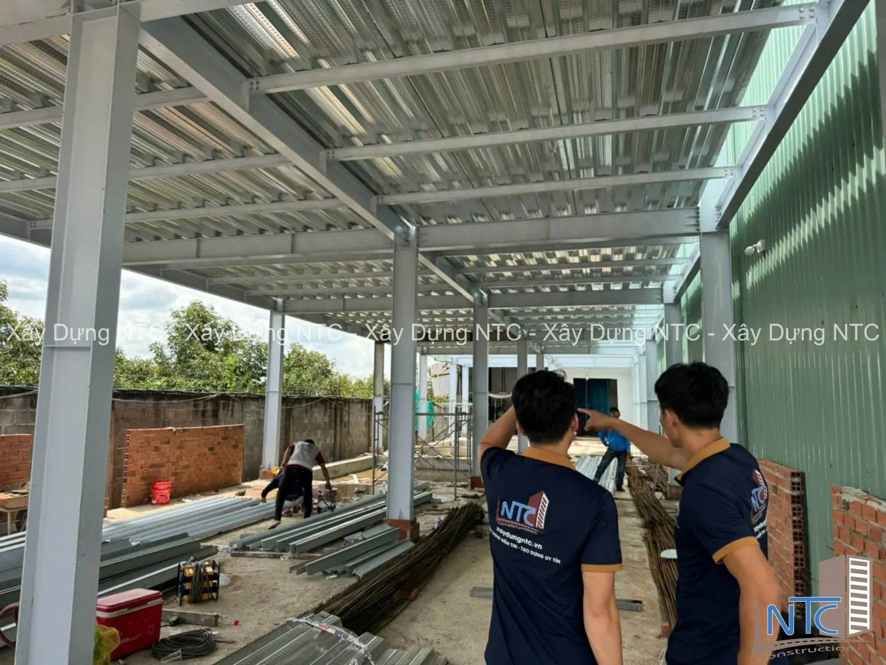 Xây Dựng NTC - Nhà thầu xây dựng nhà xưởng 300m2 uy tín, chuyên nghiệp